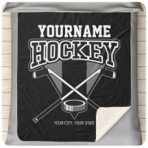 Personalisiert NAME Hockey Player Stick Puck Team