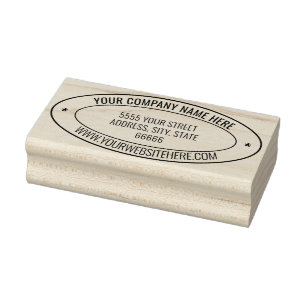 Personalisiert Name Info Adresse Oval Rubber Brief Gummistempel