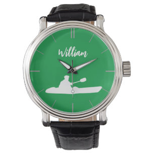 Personalisiert Name Kayaking Kayaker Watch Armbanduhr