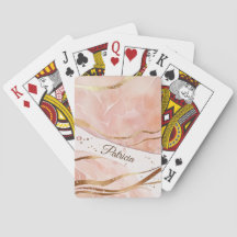 Personalisiert Name Luxury Marmor Rose