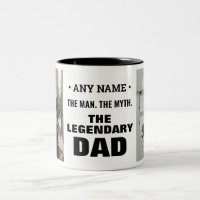 Personalisiert Name Man Myth Legendary Vater Foto