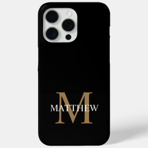 Personalisiert Name Monogram Black Case-Mate iPhone Hülle