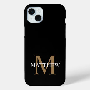 Personalisiert Name Monogram Black Case-Mate iPhone Hülle