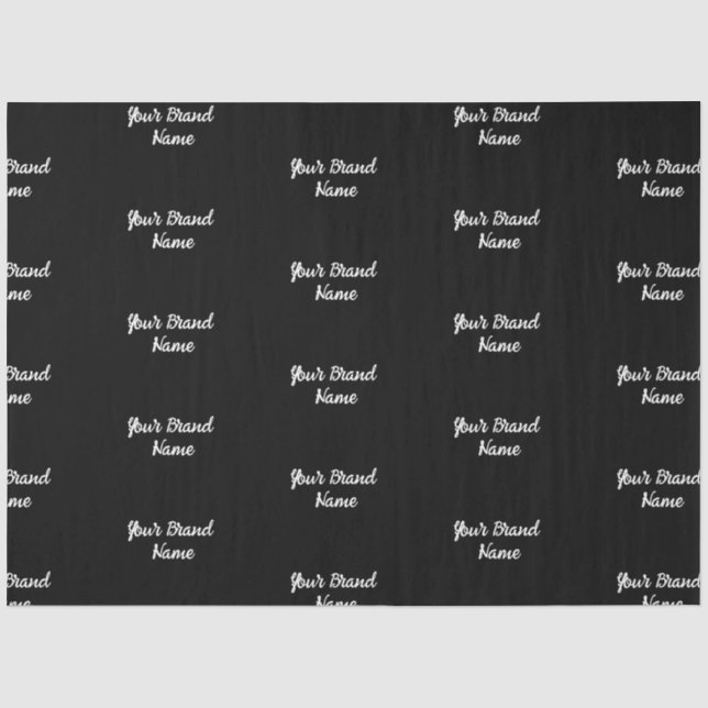 Personalisiert Name Monogram Business Tissue Seidenpapier (Vorderseite)
