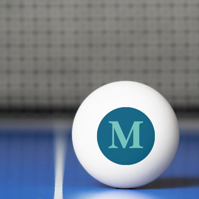 Personalisiert Name Monogram Pong Ball Tischtennisball (Netto)