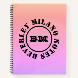 Personalisiert Name Multicolor-Notebook Notizbuch