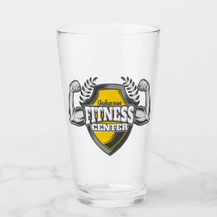 Personalisiert NAME Muskel-Fitness-Trainingsgerät Glas