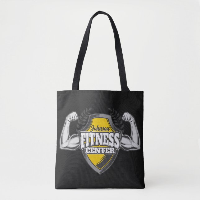 Personalisiert NAME Muskel-Fitness-Trainingsgerät Tasche (Vorderseite)