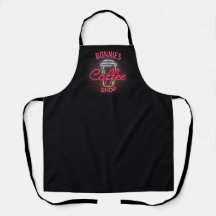 Personalisiert NAME Neon Style Coffee Shop Custom