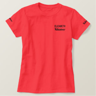 Personalisiert Name "Non Profit Verlobung Voluntee Besticktes T-Shirt