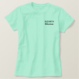 Personalisiert Name "Non Profit Verlobung Voluntee Besticktes T-Shirt