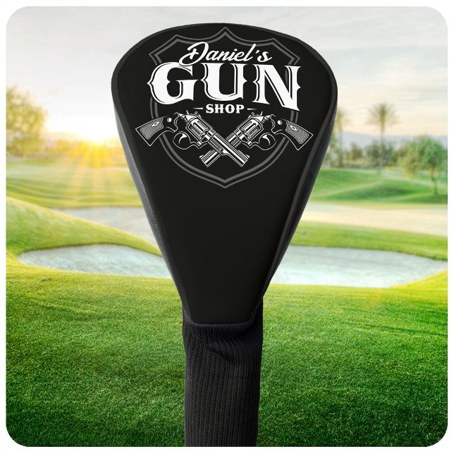 Personalisiert NAME Old Revolvers Gun Shop Feuerwa Golf Headcover (Von Creator hochgeladen)