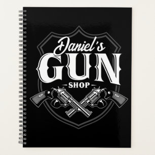 Personalisiert NAME Old Revolvers Gun Shop Feuerwa Planer