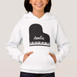 Personalisiert Name Pianist Piano Keys Hoodie