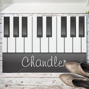 Personalisiert NAME Pianist Piano Keys Music Teach Fußmatte