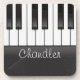 Personalisiert NAME Pianist Piano Keys Music Teach Getränkeuntersetzer (Vorderseite)