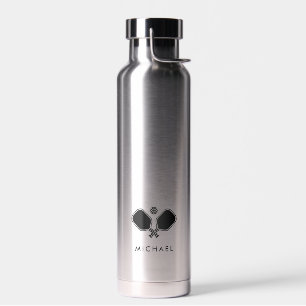 Personalisiert Name Pickleball Player Trinkflasche