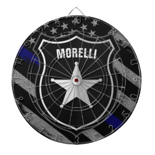 Personalisiert NAME Police Officer Sheriff Polizis Dartscheibe