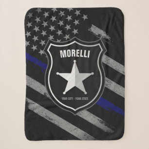 Personalisiert NAME Police Officer Sheriff Polizis Sherpadecke