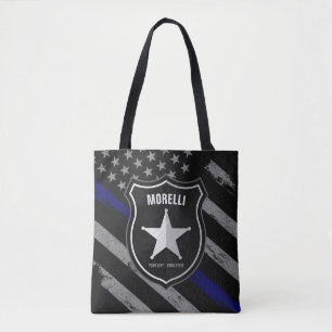 Personalisiert NAME Police Officer Sheriff Polizis Tasche