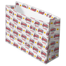 Personalisiert Name Red Fire LKW Party