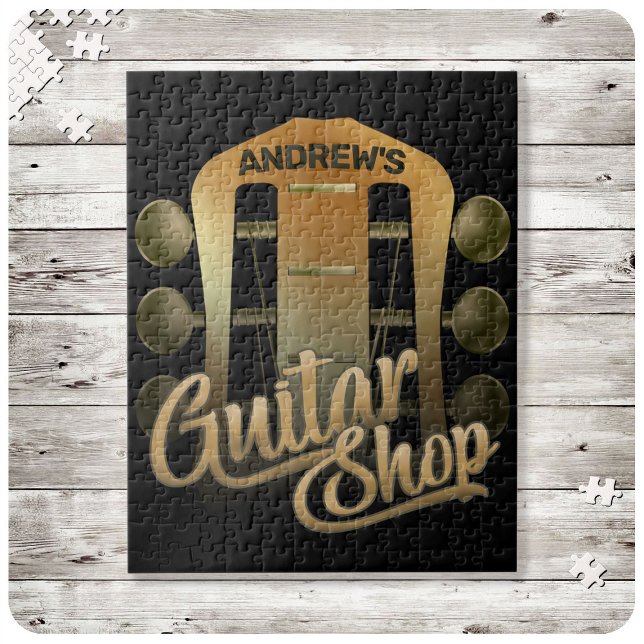Personalisiert NAME Rock Music Gitarre Shop Musike (Von Creator hochgeladen)