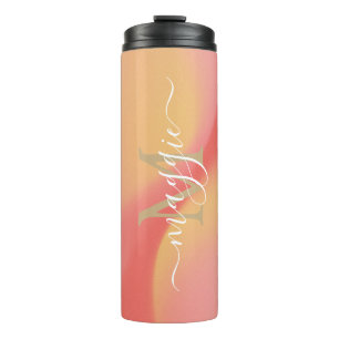 Personalisiert-Name-Script-Monogramm Thermosbecher