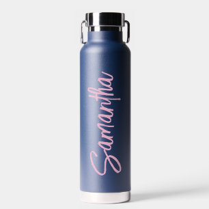 Personalisiert Name Script Typografy Simple Trinkflasche