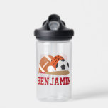 Personalisiert Name Sports Jersey Trinkflasche<br><div class="desc">Personalisiertes Kindersportdesign.</div>