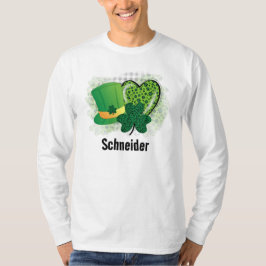 Personalisiert Name St Patricks Day Kleeblatt Clov T-Shirt