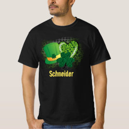 Personalisiert Name St Patricks Day Kleeblatt Clov T-Shirt