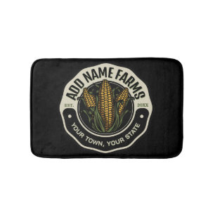 Personalisiert NAME Sweet Corn Garden Farm Bauer Badematte