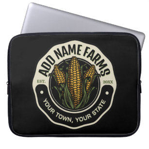 Personalisiert NAME Sweet Corn Garden Farm Bauer Laptopschutzhülle
