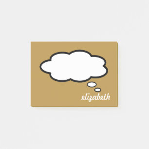 Personalisiert Name Talk Blase Post-it Klebezettel