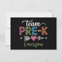 Personalisiert Name Team Pre-K Pre-School Lehrer