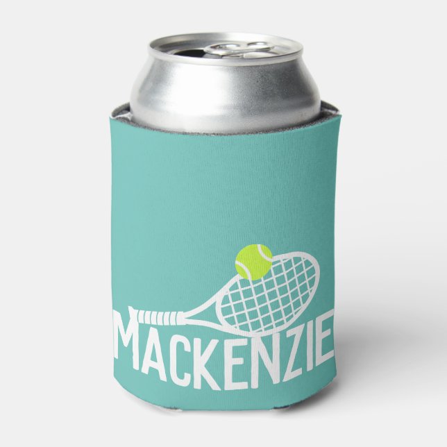 Personalisiert Name Tennis Dosenkühler (Kanne Vorderseite)