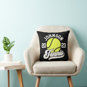 Personalisiert NAME Tennis Racket Ball Court Kissen
