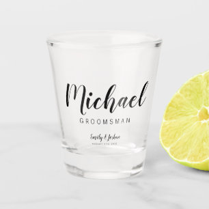 Personalisiert Name TRAUZEUGE Shotglas Schnapsglas