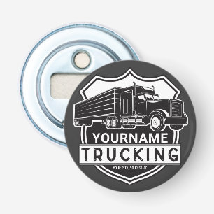 Personalisiert NAME Trucking Big Rig Semi Trucker Flaschenöffner