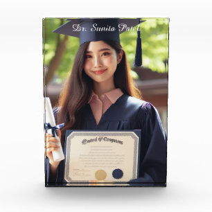 Personalisiert Name und Titel Graduate Foto Plaque