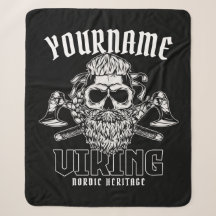 Personalisiert NAME Viking Nordic Warrior Heritage