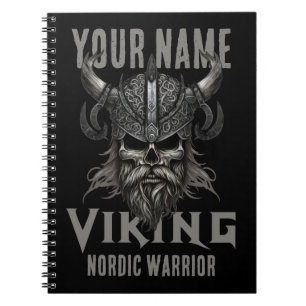 Personalisiert NAME Viking Warrior Heritage Notizblock