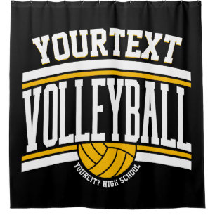 Personalisiert NAME Volleyball-Mannschaft Duschvorhang