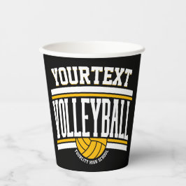 Personalisiert NAME Volleyball-Mannschaft Pappbecher