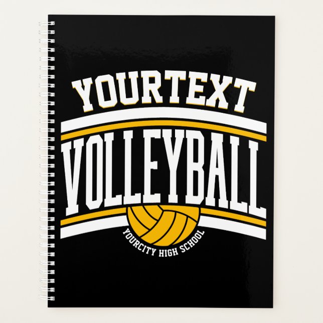 Personalisiert NAME Volleyball-Mannschaft Planer (Vorderseite)