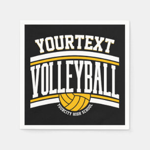 Personalisiert NAME Volleyball-Mannschaft Serviette