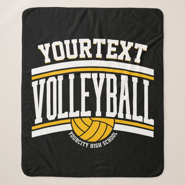 Personalisiert NAME Volleyball-Mannschaft Sherpadecke (Vorderseite)
