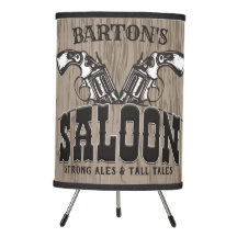 Personalisiert NAME Wild West Gun Revolver Saloon