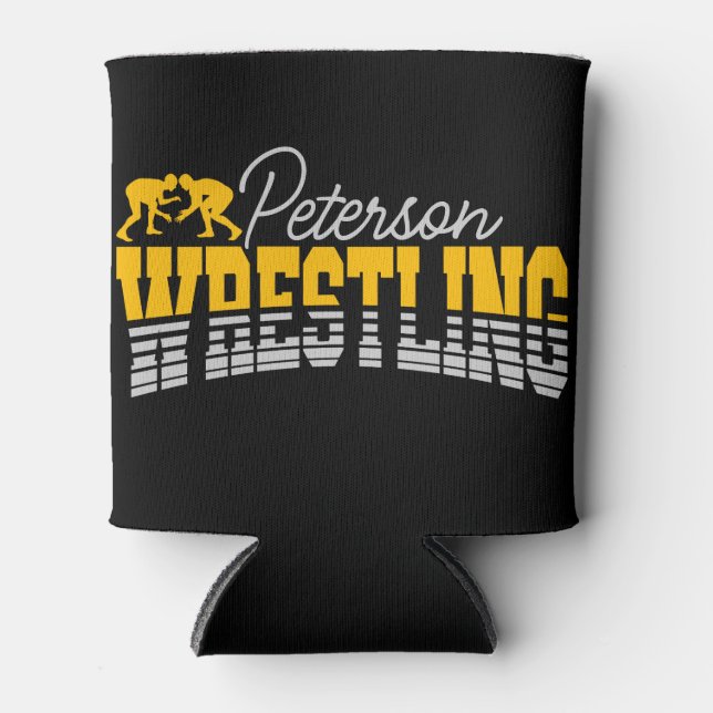 Personalisiert NAME Wrestling School Team Wrestler Dosenkühler (Vorderseite)