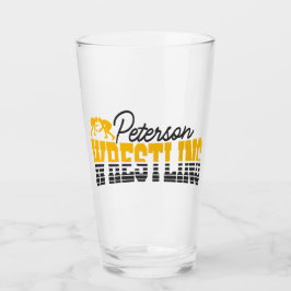 Personalisiert NAME Wrestling School Team Wrestler Glas
